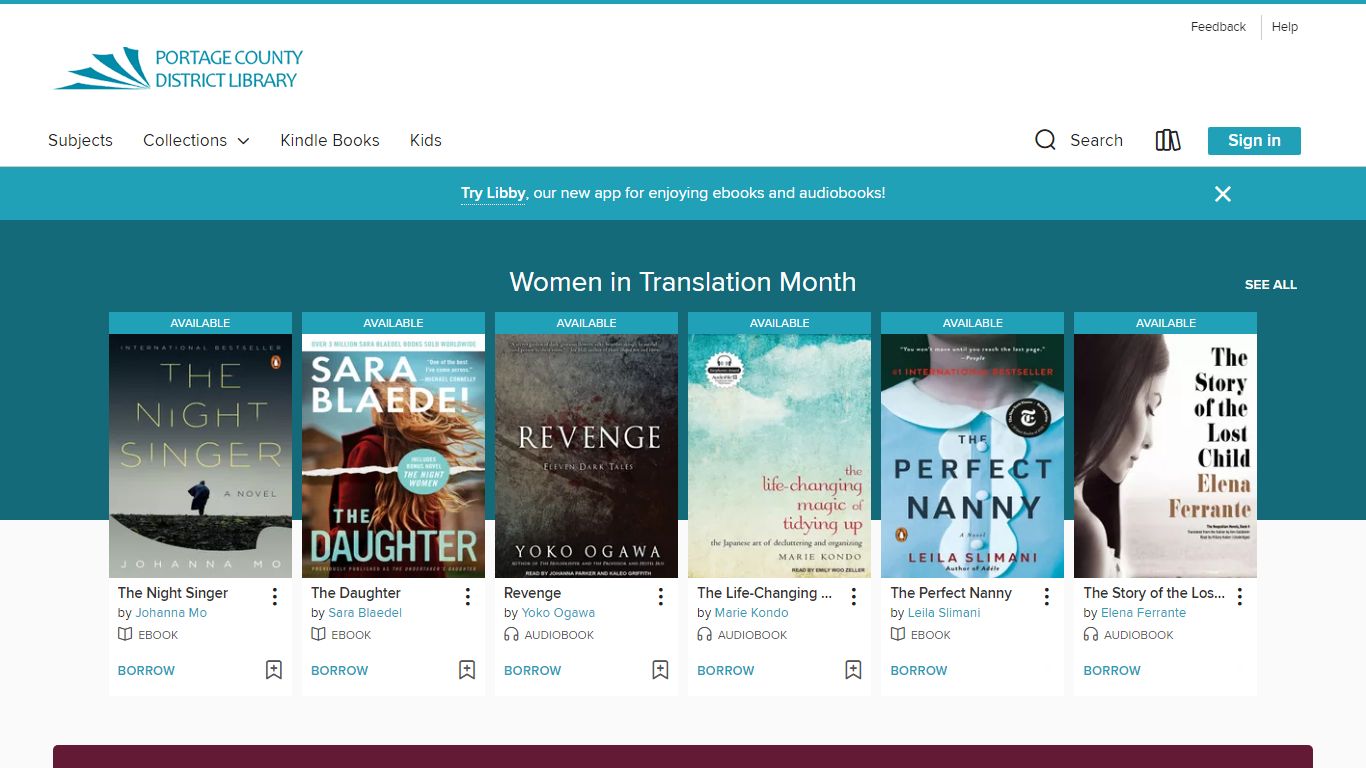 Portage County District Library - OverDrive
